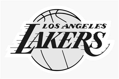 lakers logo black and white